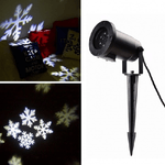 Trade Shop Traesio-proiettore Fiocco Di Neve Bianco Led Paesaggio Picchetto Illuminazione Natale -