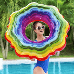 Trade Shop Traesio-bestway Salvagente Ciambella Gonfiabile Rainbow Arcobaleno Piscina Nuoto Mare -