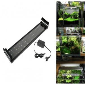 Trade Shop Traesio-lampada 24w Luce Plafoniera Allungabile Estendibile 48 Led Per Acquario 60-80cm -