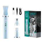 Trade Shop Traesio-tosatrice Cani Di Piccola Taglia Con 3 Teste Kit Toelettatura Basso Rumore V-205 -