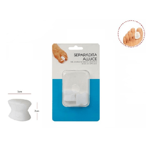 Trade Shop Traesio-coppia Cuscinetti In Silicone Separadita Alluce Piede Cura Dei Piedi 2x3cm 66777 -