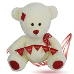 Trade Shop Traesio-orso Peluche Fiocco Festone "ti Amo Tanto Tanto Tanto" 55 Cm San Valentino 93871 -