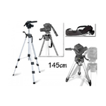 Trade Shop Traesio-cavaletto Treppiede 145 Cm Per Macchina Fotografica Digitale Videocamera -