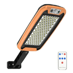 Trade Shop Traesio-faro Lampione Stradale Con Pannello Solare Con Sensore Telecomando 124 Led 8019d -