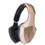 Trade Shop Traesio-cuffia Stereo Headset Tekone S33 Wireless Bluetooth Senza Filo Con Led Luce Oro -