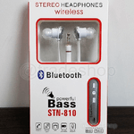 Trade Shop Traesio-auricolare Bluetooth Cuffia Auricolare Senza Fili Bassi Potenti Stn-810 Vivavoce -