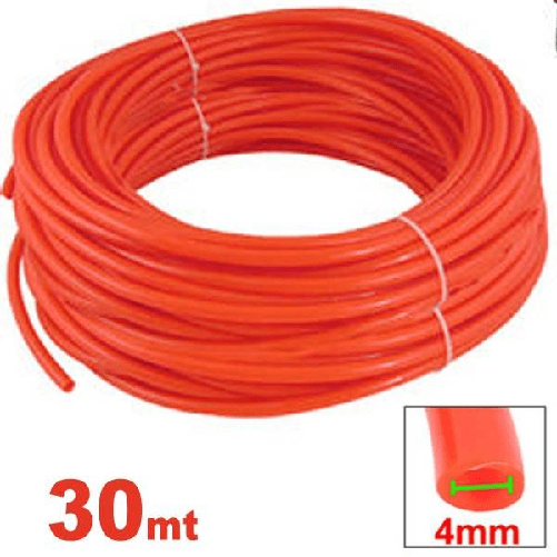 Trade Shop Traesio-tubo Prolunga Aria Compressa Flessibile Compressore Arancione Da 30 Metri -