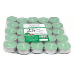 Trade Shop Traesio-set 25 Pz Candele Verdi Profumate Fragranza Mandorla E Te Verde Tealight Lumini -