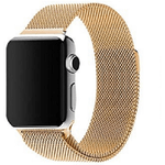 Trade Shop Traesio-cinturino Oro 42mm Maglia Milanese Iwatch Serie 3/2/1 Chiusura Magnetica -