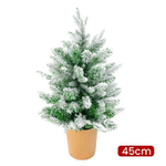 Trade Shop Traesio-albero Di Natale Mini Effetto Innevato Dim. 45 Cm Sintetico Alberello Con Vaso -