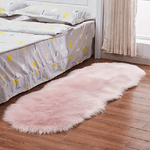 Trade Shop Traesio-tappeto Cute Rettangolare Pelliccia Fluffy Colori Living Camera Letto 60x110 Cm -