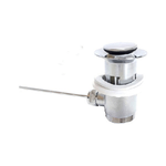 Trade Shop Traesio-piletta Di Scarico Con Saltello Completa Di Tappo Per Lavabo Bidet Automatico -