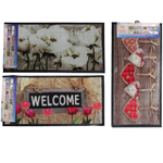 Trade Shop Traesio-tappeto Zerbino In Pvc Stampa Digitale Animali Cuori Fuoriporta 40x70cm -