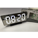 Trade Shop Traesio-orologio Sveglia Datario Ds-3618l Specchio Termometro Digitale Da Tavolo Lcd -