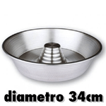 Trade Shop Traesio-stampo Da Forno Ruoto Con Cono Ciambelle Casatielli Bakery Torte Rustici Cm.34 -