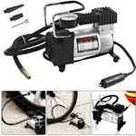 Trade Shop Traesio-mini Compressore Aria Portatile Auto 12v 140psi 3 Connettori Bici Gonfiabili -