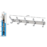 Cleafe-appendino Appendi Abiti Multiuso A 5 Ganci Ali Finitura Cromo Lucido 52182 -