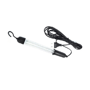 Trade Shop Traesio-torcia Lampada Portatile 38 Led Tubo 220 8w Gancio Cavo Auto Presa Accendisigari -