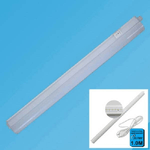 Trade Shop Traesio-lampada Led Da Muro Con Interruttore 7 Watt 80 Smd 3300k Luce Calda Tubo 1 Metro -