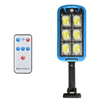 Trade Shop Traesio-faro Lampione Stradale Pannello Solare Fotovoltaico Sensore 150 Led Cob Ta140 -