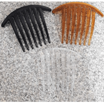 Trade Shop Traesio-set 2 Pezzi Fermaglio Pettine Fermacoda 11x8.5 Cm Ferma Coda Ferma Capelli Comb -