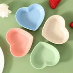 Trade Shop Traesio-set 10 Piatti Piatto Forma Di Cuore Riutilizzabili Multifunzione Plastica Cucina -