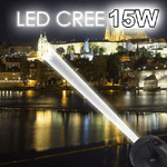 Trade Shop Traesio-torcia Ricaricabile Ultra Potente Di Puntamento Con Led 15w Cree T6 Fino A 1km -