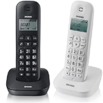 Trade Shop Traesio-telefono Cordless Brondi Gala Nero O Bianco Fisso Casa Ampio Display Tasti Grand -