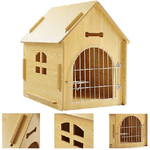 Trade Shop Traesio-cuccia In Legno Mdf Per Cani Piccola Media Taglia A Forma Di Casetta 44x57x59cm -