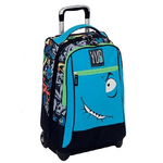 Trade Shop Traesio-zaino Trolley Svalvolati Yub Boy Azzurro Ragazzi Scuola Viaggi -