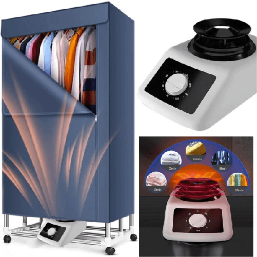 Trade Shop Traesio-asciugabianchera Elettrico Armadio Asciugatrice Stendino Biancheria Aria 1100w -