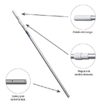 Trade Shop Traesio-asta Manico Telescopico 240cm In Allumino Per Retino Pulizia Della Piscina 42398 -