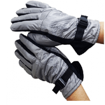 Trade Shop Traesio-guanti Da Neve Grigio Perla Uomo Impermeabili Guanto Universali Gloves Invernale -