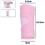 Trade Shop Traesio-coppia Gomitiera Fascia Elastica Supporto Per Gomito Anallergico Bambini Rosa -