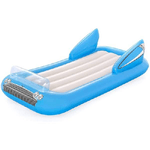 Trade Shop Traesio-materassino Gonfiabile Convertibile A Forma Di Auto Mare Piscina 190 X 128 Cm -