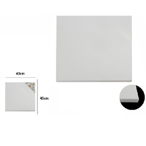 Trade Shop Traesio-tela Telaio Per Pittura Bianco 40x40x1.6 Cm Quadrato Universale Artisti 53992a -