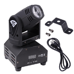 Trade Shop Traesio-luci Dj Mini Moving Head Beam Led 12w Cree Mini Teste Mobili Fascio Stretto -