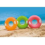 Trade Shop Traesio-salvagente Ciambella Gonfiabile Con Maniglie Mare Piscina 76cm Vari Colori 59258 -