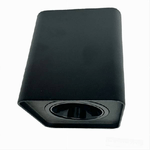 Trade Shop Traesio-porta Faretto Orientabile Da Soffitto Nero Per Faretto Gu10 / Gu5.3 P34-gu10-n1 -