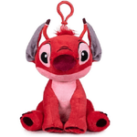 Trade Shop Traesio-portachiavi Di Stitch Rosso In Morbido Peluche Con Clip Per Borsa Lilo & Stitch -