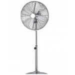 Trade Shop Traesio-ventilatore A Piantana 3 Pale In Alluminio Diametro 40 Cm 3 Velocita' Base Tonda -