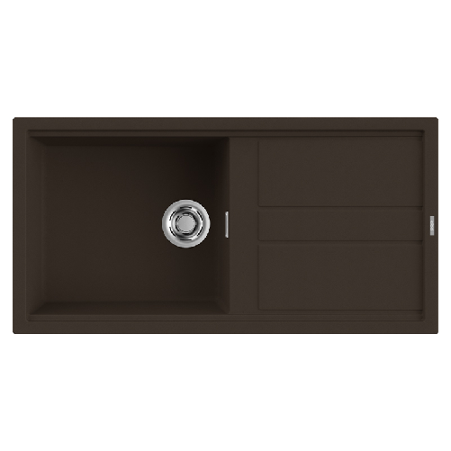 Elleci-Lavello-Incasso-1-vasca-100x51-Best-480-Granitek-Espresso-Marrone-LGB48078