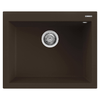 Elleci-Lavello-Incasso-1-vasca-61x50-Quadra-110-Granitek-Espresso-Marrone-LGQ11078