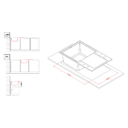 Elleci-Lavello-Incasso-1-vasca-79x50-Easy-300-Granitek-Espresso-Marrone-LGY30078