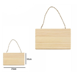 Trade Shop Traesio-decorazione In Legno Rettangolare Da Appendere Con Corda Insegna 25x15 Cm 74204a -