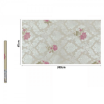 Trade Shop Traesio-rotolo Pellicola Adesiva Pvc Damascato Con Fiori Rosa 45cmx2mt Mobili 71220 Casa -