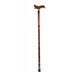 Trade Shop Traesio-bastone Da Passeggio Per Anziani Disabili Legno Marrone Lunghezza 90cm -