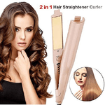 Trade Shop Traesio-piastra Per Acconciatura Capelli 2in1 Ricci E Lisci Twistline Hair Curling Iron -