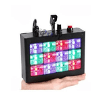 Trade Shop Traesio-strobo 12 Led Luce Rgb Proiettore Faro Effetto Dj Controllo Musicale Regolabile -