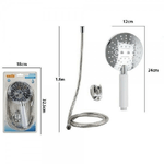 Cleafe-kit Doccetta Tonda Doccino Soffione Doccia Con Laccio 1,8 Mt Staffa 59173 Bagno -